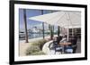 Cafe at Promenade at Marina, Portals Nous, Majorca, Balearic Islands, Spain, Mediterranean, Europe-Markus Lange-Framed Photographic Print