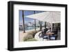 Cafe at Promenade at Marina, Portals Nous, Majorca, Balearic Islands, Spain, Mediterranean, Europe-Markus Lange-Framed Photographic Print