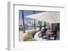 Cafe at Promenade at Marina, Portals Nous, Majorca, Balearic Islands, Spain, Mediterranean, Europe-Markus Lange-Framed Photographic Print