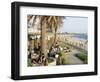 Cafe at the Beach, St. Kilda, Melbourne, Victoria, Australia-Richard Nebesky-Framed Photographic Print