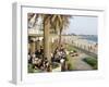 Cafe at the Beach, St. Kilda, Melbourne, Victoria, Australia-Richard Nebesky-Framed Photographic Print