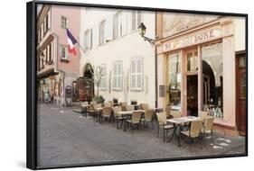Cafe Au Croissant Dore, Rue Marchands, Colmar, Alsace, France, Europe-Markus Lange-Framed Photographic Print