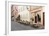 Cafe Au Croissant Dore, Rue Marchands, Colmar, Alsace, France, Europe-Markus Lange-Framed Photographic Print