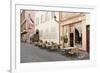 Cafe Au Croissant Dore, Rue Marchands, Colmar, Alsace, France, Europe-Markus Lange-Framed Photographic Print