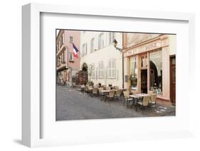 Cafe Au Croissant Dore, Rue Marchands, Colmar, Alsace, France, Europe-Markus Lange-Framed Photographic Print