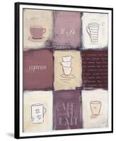 Cafe Au Lait-Anna Flores-Framed Premium Giclee Print