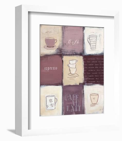 Cafe Au Lait-Anna Flores-Framed Art Print