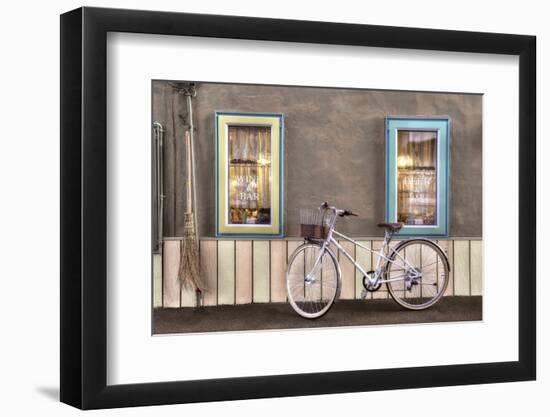 Cafe Bike Ride-Alan Blaustein-Framed Photographic Print