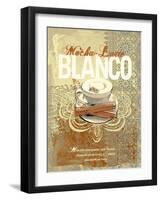 Cafe Blanco-Ken Hurd-Framed Art Print