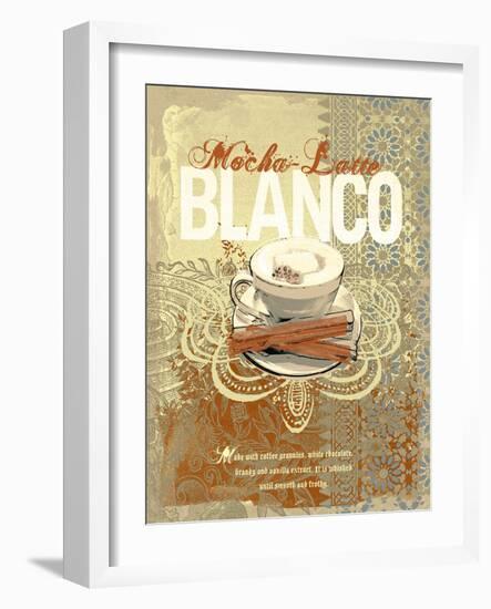Cafe Blanco-Ken Hurd-Framed Art Print