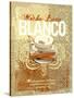 Cafe Blanco-Ken Hurd-Stretched Canvas