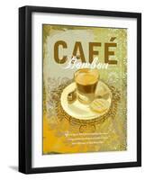 Cafe Bombon-Ken Hurd-Framed Art Print