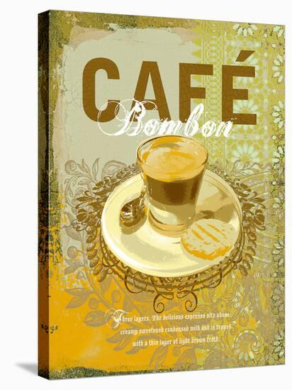 Cafe Bombon-Ken Hurd-Stretched Canvas