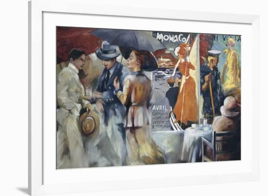 Café Bon Voyage-Maria Zielinska-Framed Art Print