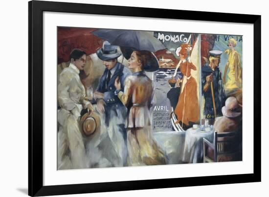 Café Bon Voyage-Maria Zielinska-Framed Art Print