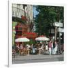 Cafe Boulevard St-Germain Paris-null-Framed Premium Giclee Print