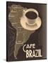 Cafe Brazil II-Hugo Wild-Stretched Canvas