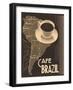 Cafe Brazil II-Hugo Wild-Framed Art Print