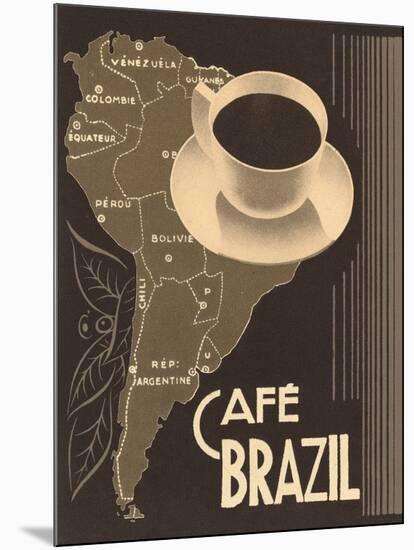 Cafe Brazil II-Hugo Wild-Mounted Art Print
