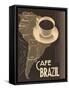 Cafe Brazil II-Hugo Wild-Framed Stretched Canvas