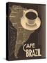 Cafe Brazil II-Hugo Wild-Stretched Canvas