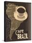 Cafe Brazil II-Hugo Wild-Stretched Canvas