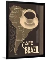 Cafe Brazil II-Hugo Wild-Framed Art Print