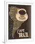 Cafe Brazil II-Hugo Wild-Framed Art Print