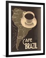 Cafe Brazil II-Hugo Wild-Framed Art Print