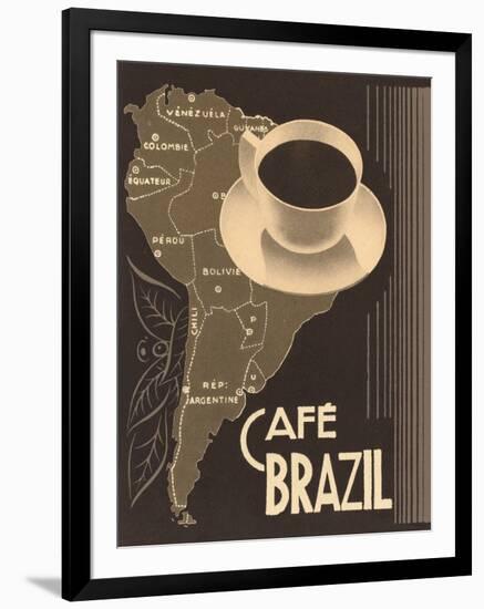 Cafe Brazil II-Hugo Wild-Framed Art Print