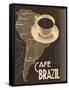 Cafe Brazil II-Hugo Wild-Framed Stretched Canvas