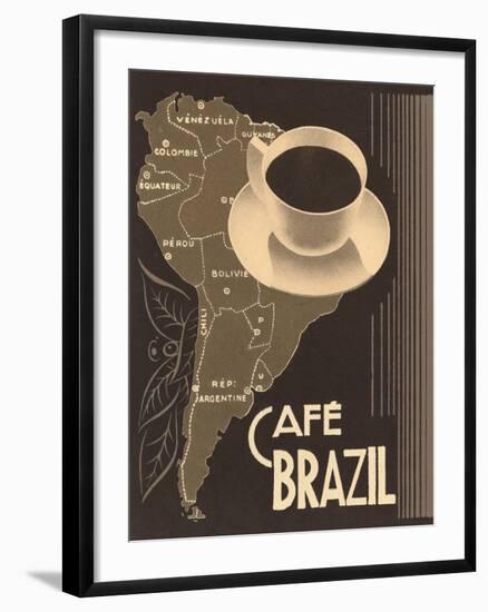 Cafe Brazil II-Hugo Wild-Framed Art Print
