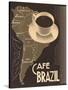 Cafe Brazil II-Hugo Wild-Stretched Canvas