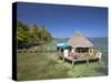 Cafe by Beach, Carenero Island, Bocas Del Toro Province, Panama-Jane Sweeney-Stretched Canvas