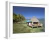 Cafe by Beach, Carenero Island, Bocas Del Toro Province, Panama-Jane Sweeney-Framed Photographic Print