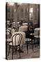 Cafe Chairs I-Rita Crane-Stretched Canvas