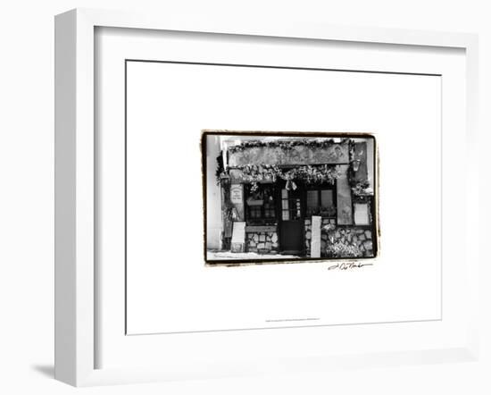 Café Charm, Paris II-Laura Denardo-Framed Art Print