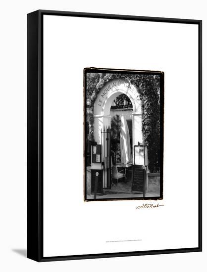 Café Charm, Paris III-Laura Denardo-Framed Stretched Canvas