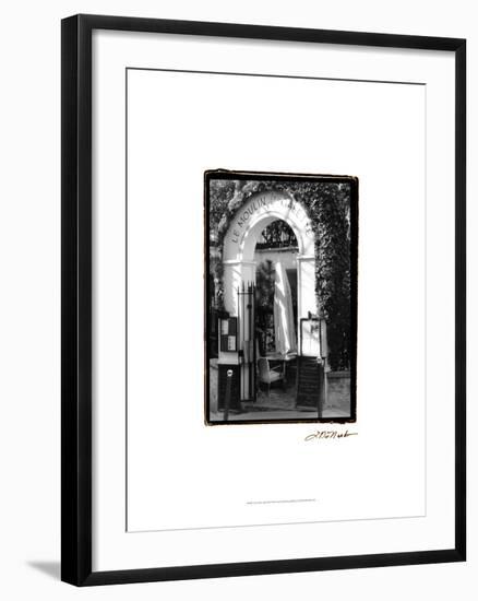 Café Charm, Paris III-Laura Denardo-Framed Art Print