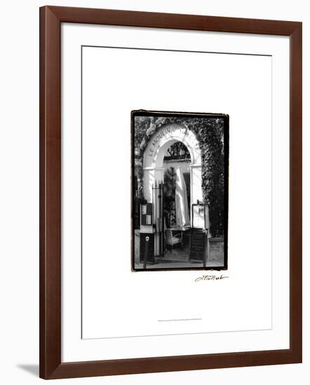 Café Charm, Paris III-Laura Denardo-Framed Art Print