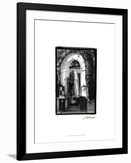 Café Charm, Paris III-Laura Denardo-Framed Art Print