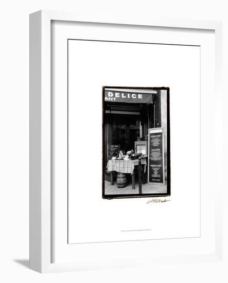 Café Charm, Paris IV-Laura Denardo-Framed Art Print