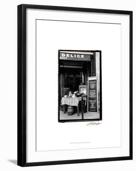 Café Charm, Paris IV-Laura Denardo-Framed Art Print