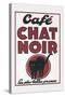 Cafe Chat Noir-null-Stretched Canvas