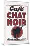 Cafe Chat Noir-null-Mounted Art Print