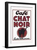 Cafe Chat Noir-null-Framed Art Print