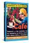 Café (Coffee) - Rio De Janeiro, Brazil - Vintage Advertising Poster, 1930s-Pacifica Island Art-Stretched Canvas