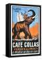 Cafe Collas Perles Des Indes Poster-null-Framed Stretched Canvas