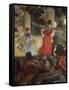 Cafe Concert at Les Ambassadeurs, 1875/77-Edgar Degas-Framed Stretched Canvas