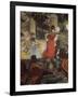 Cafe Concert at Les Ambassadeurs, 1875/77-Edgar Degas-Framed Giclee Print